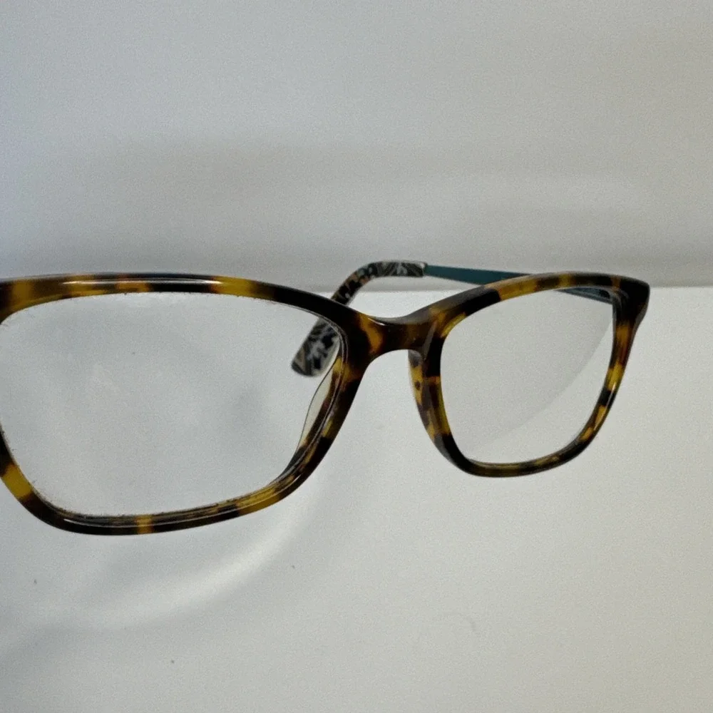 Vera Bradley Sierra Brown Tortuoise Teal Eyeglass Frames 51-16-140 with Case